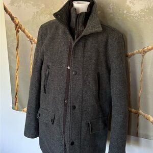 Men's Gray Wool Coat